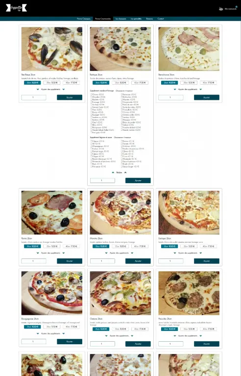 Geppetto Pizza , commande en ligne
