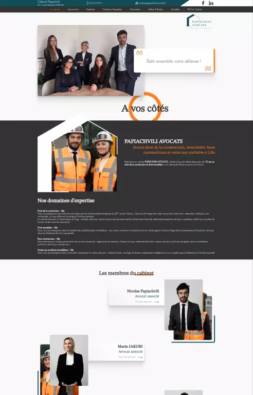 Cabinet Papiachvili Avocats, avocat droit construction à Lille