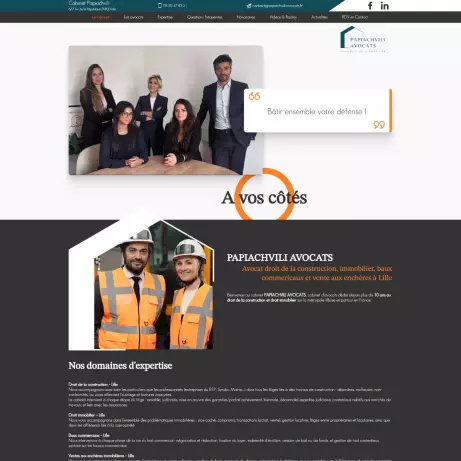 Cabinet Papiachvili Avocats, avocat droit construction à Lille