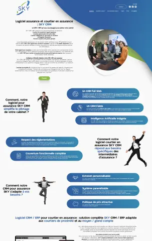 Solution digitale SKY CRM pour professionnels assurance